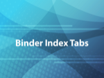 Binder Index Tabs